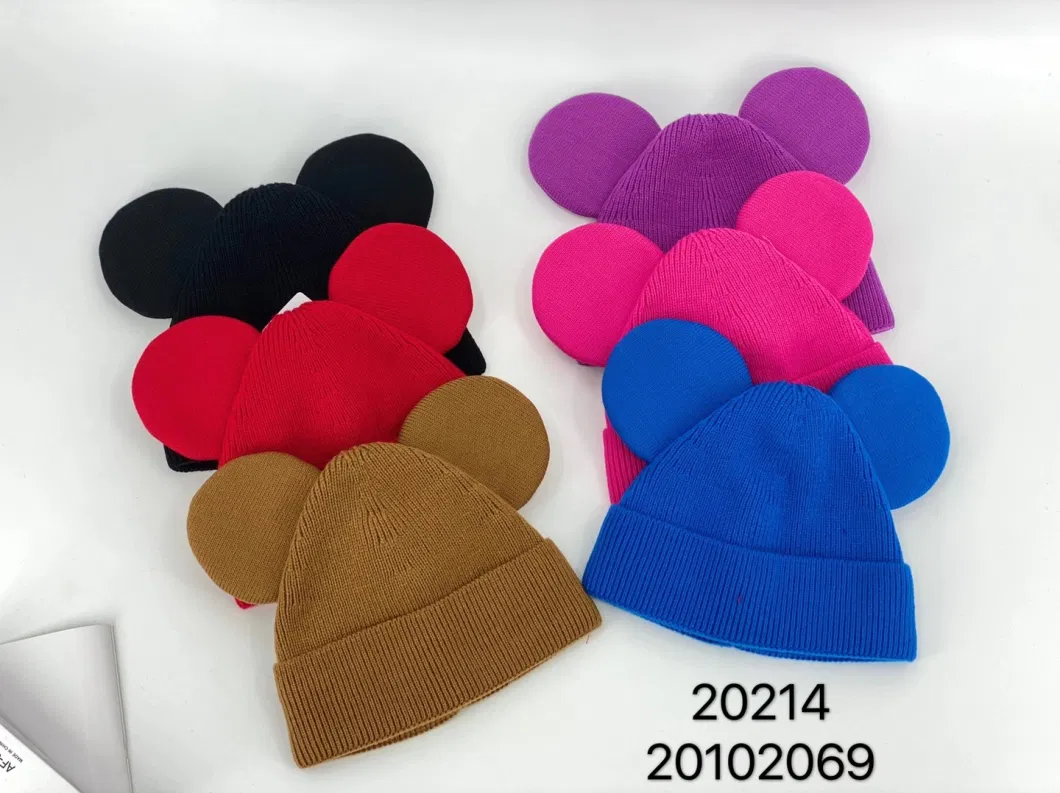 Carton Design Knit Kids Sportwear Headwear Cap