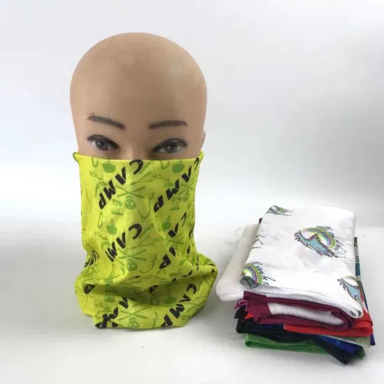 Headwear de ciclo de encargo a prueba de polvo de los pañuelos de la cara del tubo de la moda a estrenar