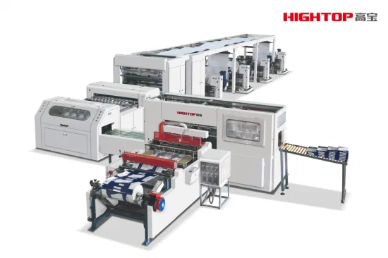 Máquina laminadora de papel de copia A4, Máquina cortadora transversal de resmas A4, Cortadora de papel de oficina con control de servomotores, Máquina empacadora de resmas A4