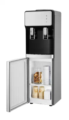 Nuevo diseño, dispensador de agua fría y caliente, gabinete de almacenamiento de refrigeración por compresor
