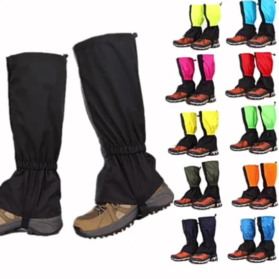 Polainas impermeables para piernas para senderismo, polainas para botas de nieve para raquetas de nieve, esquí, snowboard, caza, correr, motocicleta Wyz16385